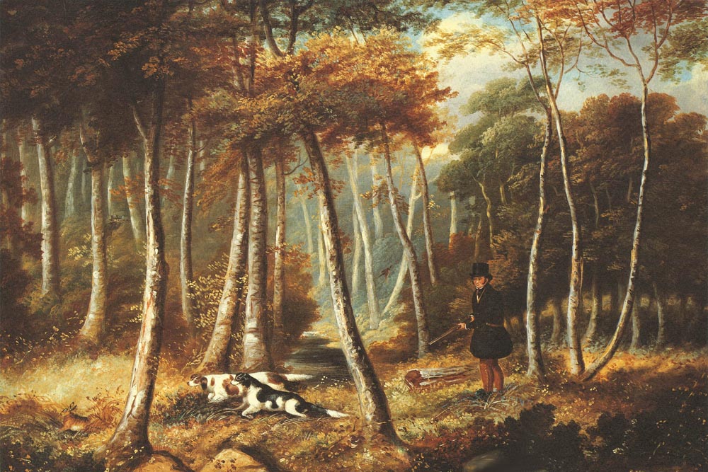 Hunting Scene, Settlers Flushing Out A Hare