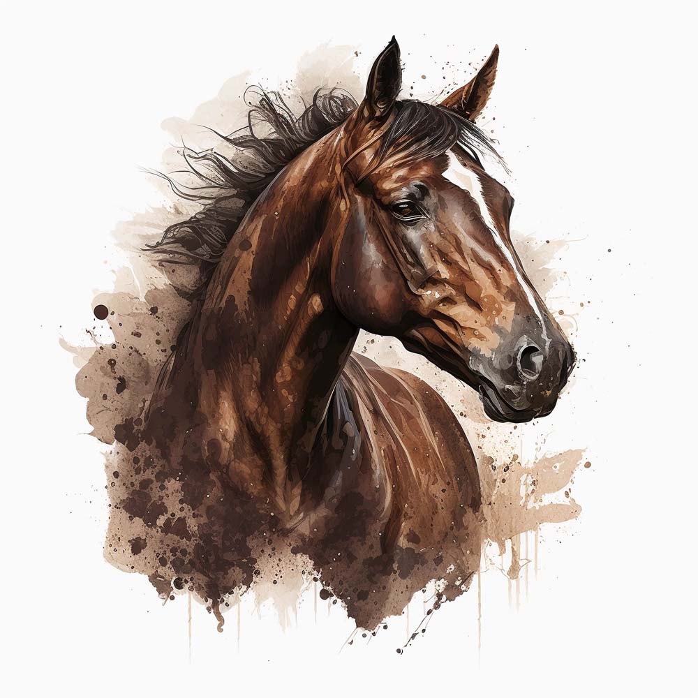 Watercolor Horses