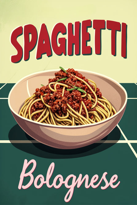 Italian Dish Spaghetti - Kitchen Art Print