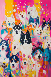 puppy-posse-maximalist-animals-wall-art-1
