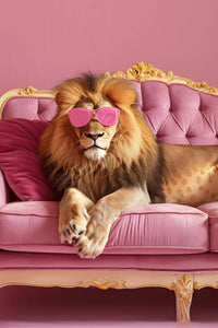 lion-of-leisure-maximalist-animals-wall-art