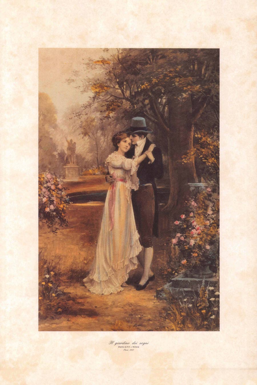 Couple Dancing In The Garden