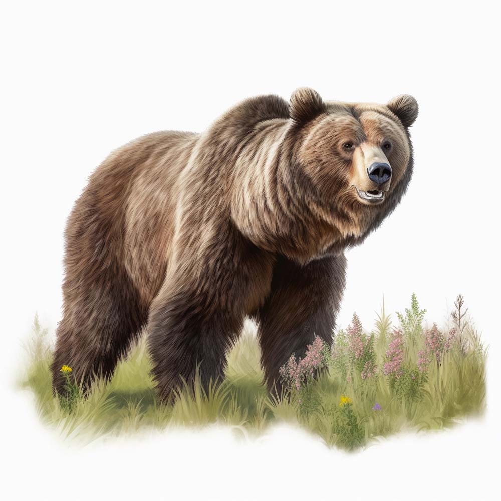 Grizzly Bear Print
