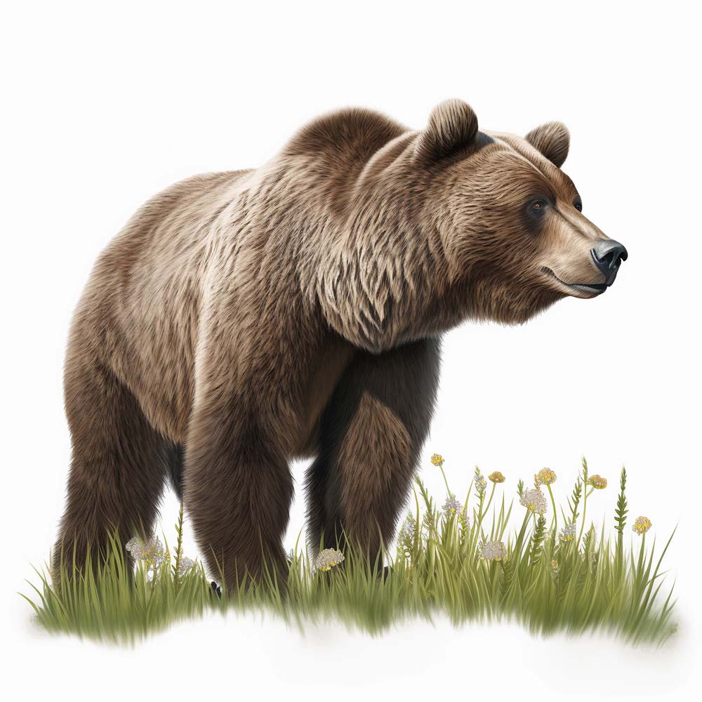 Grizzly Bear Print