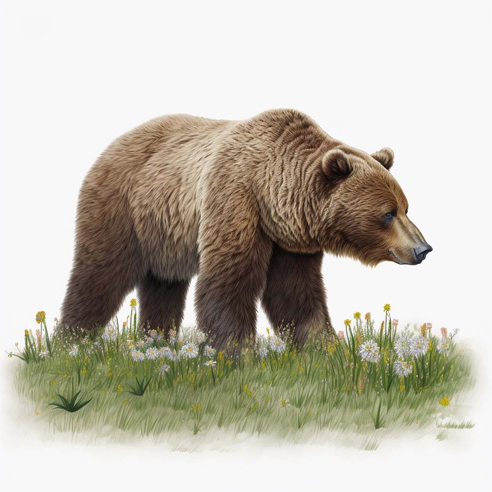 Grizzly Bear Print
