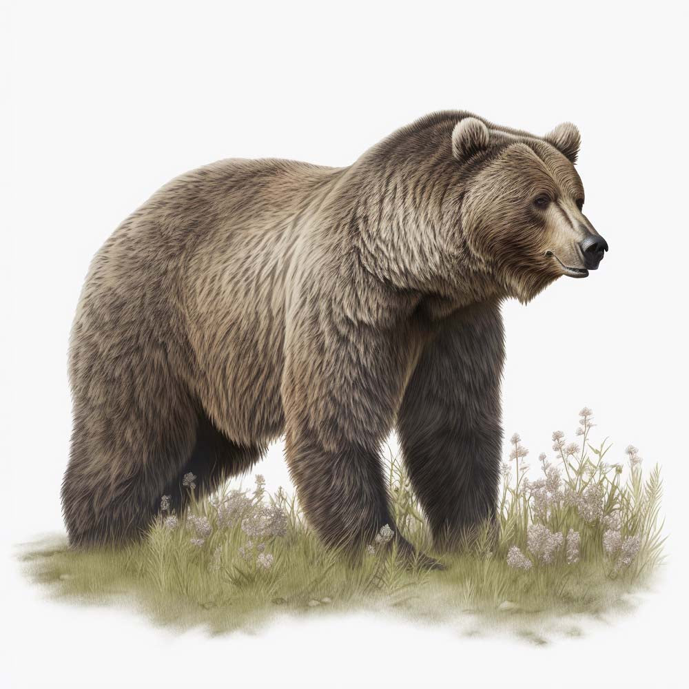 Grizzly Bear Print