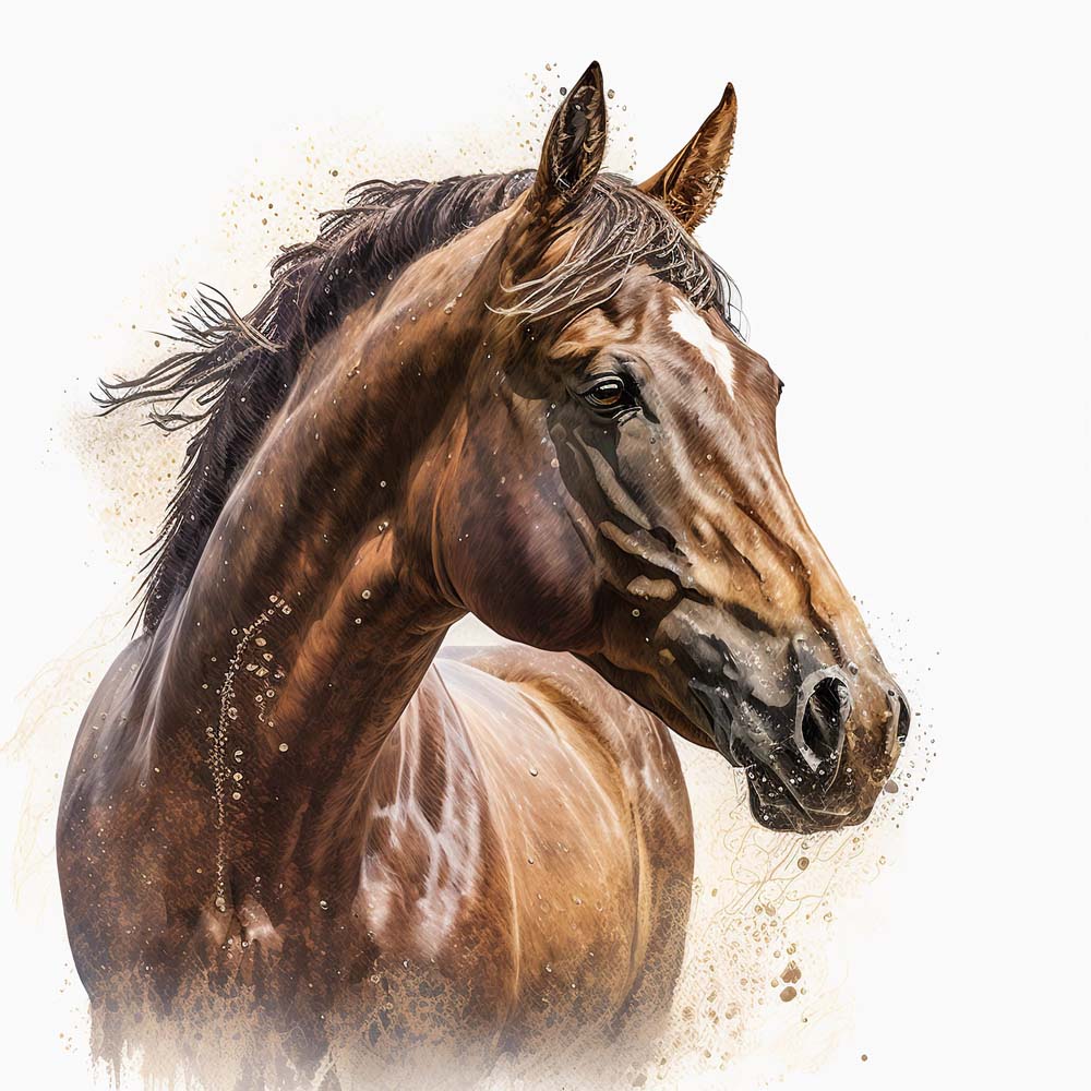 A Horse with Interrupted Stripe