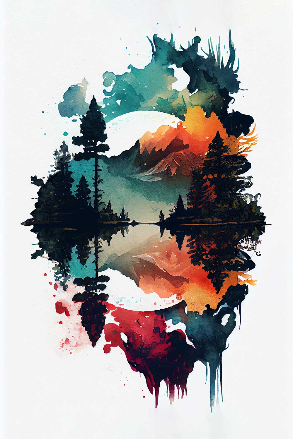Enigmatic Elegance: Abstract Beauty Amongst the Trees