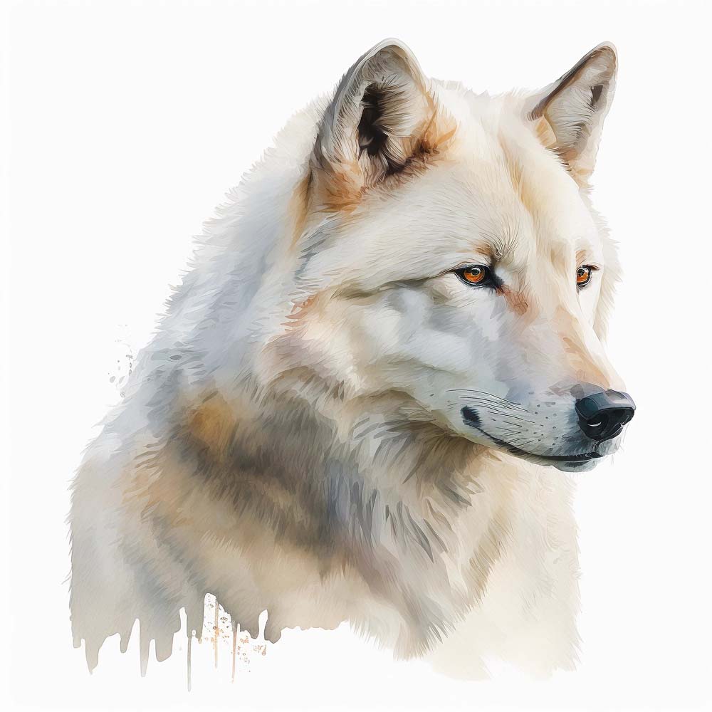 Arctic Wolf Print