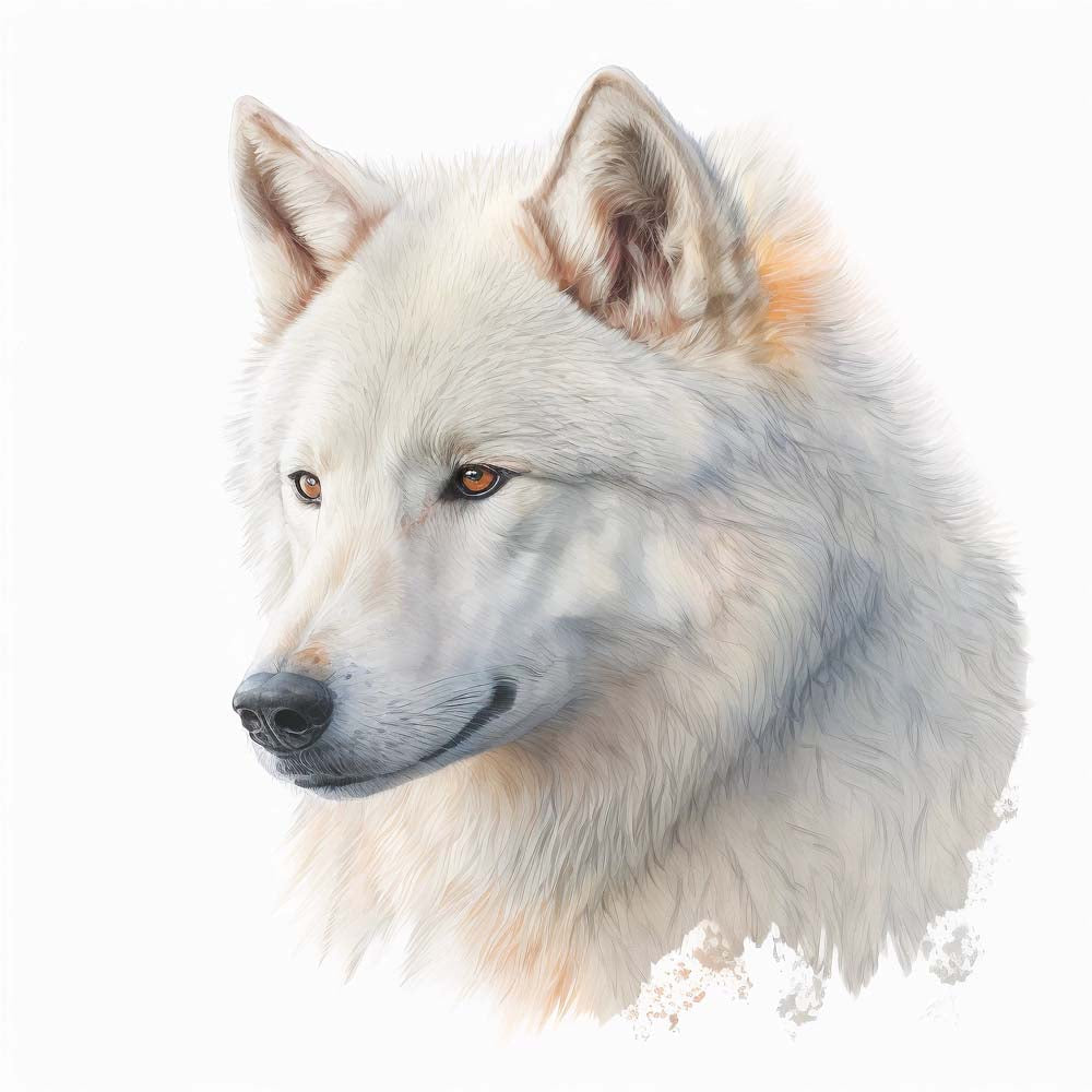 Arctic Wolf Print