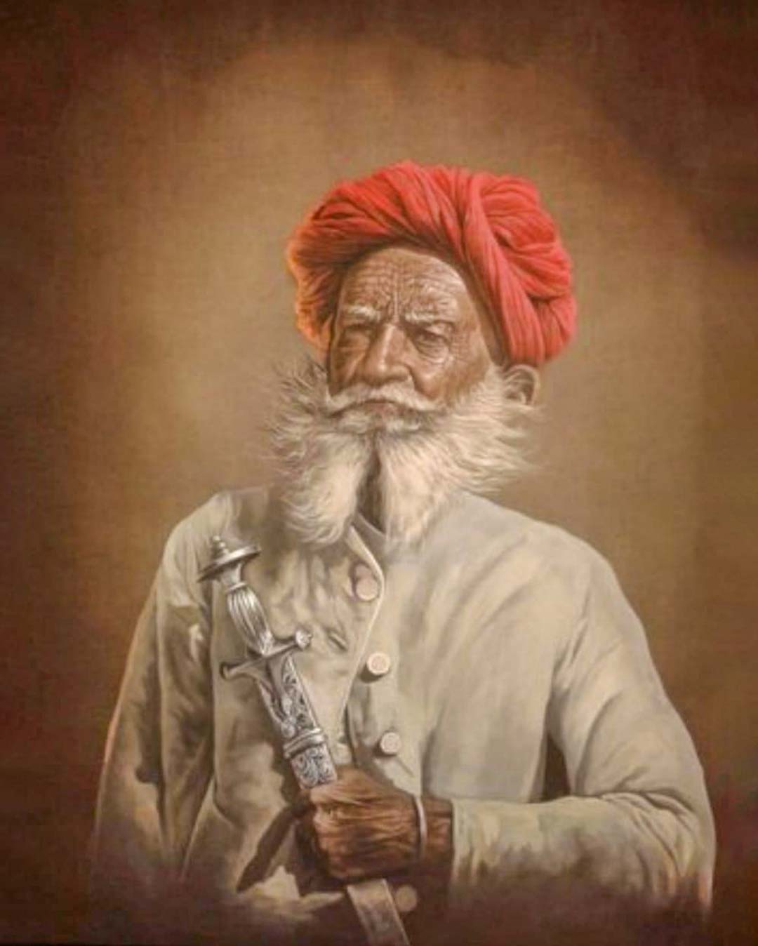 Rajasthani Man in Turban VI