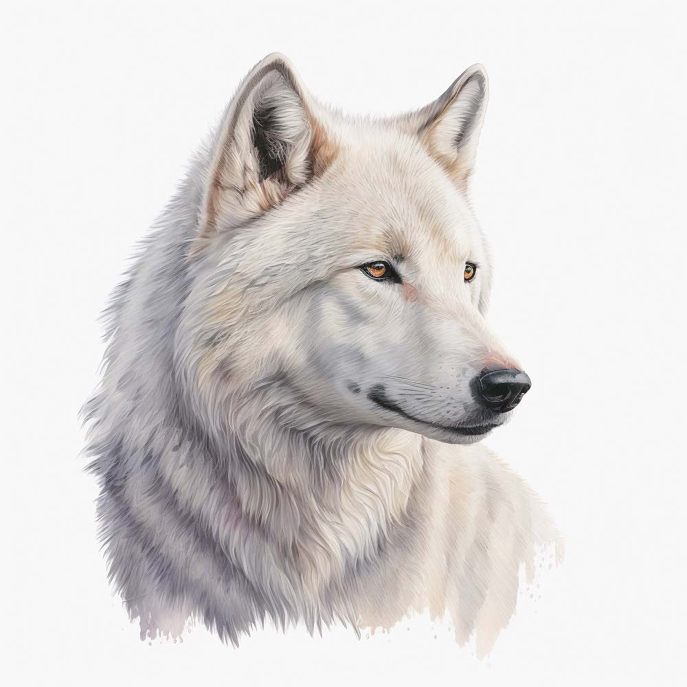 Arctic Wolf Print