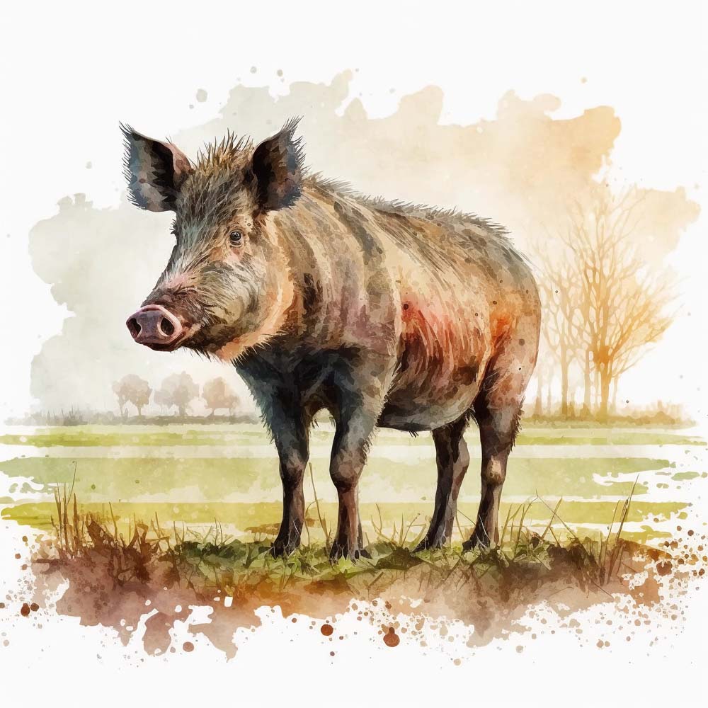Wild Boar Print