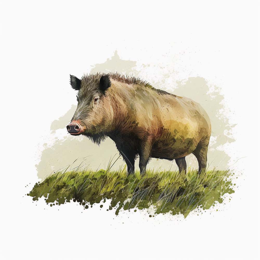 Wild Boar Print