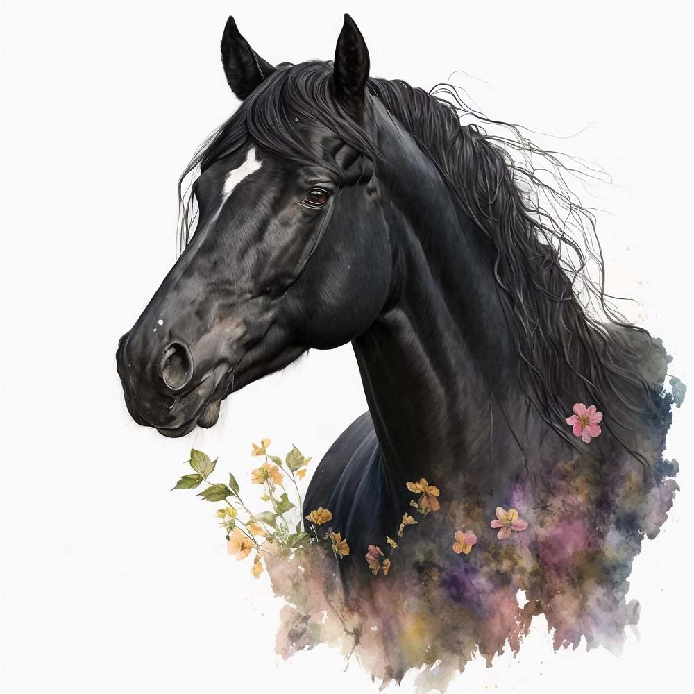 Boho Horse Print