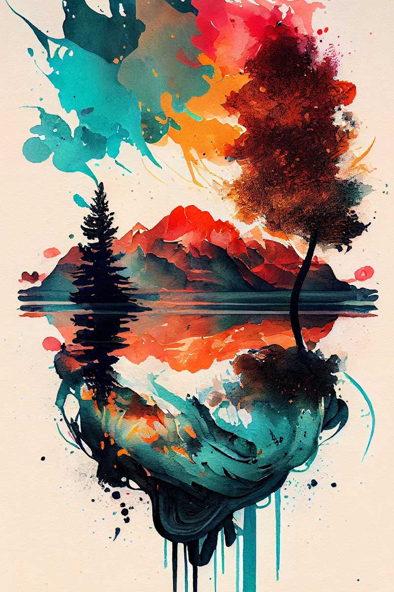 Enigmatic Elegance: Abstract Beauty Amongst the Trees
