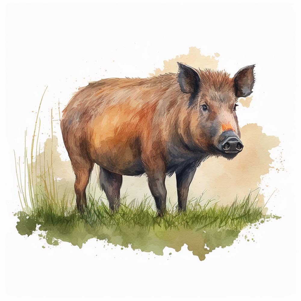 Wild Boar Print