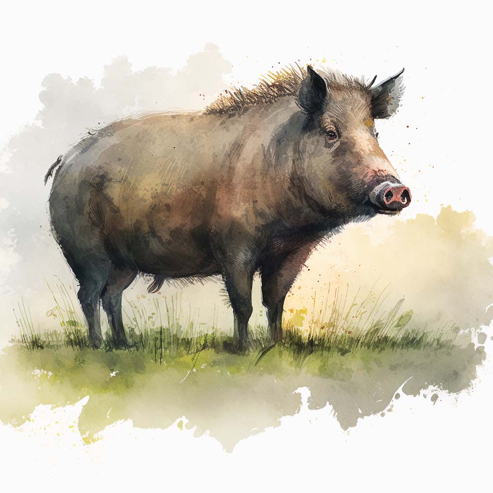 Wild Boar Print