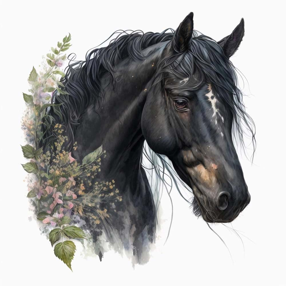 Boho Horse Print
