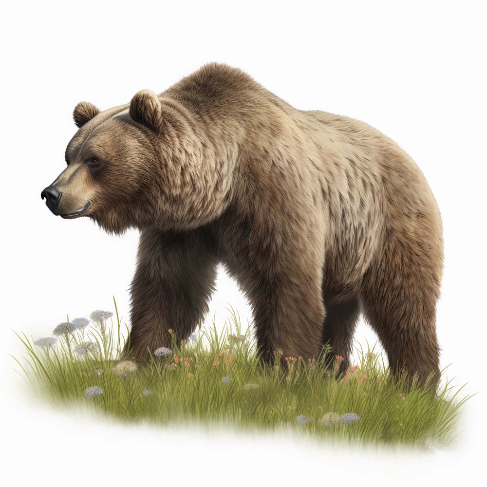 Grizzly Bear Print