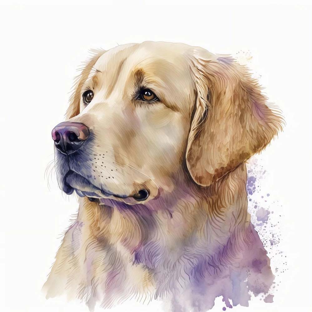 Golden Retriever Dog Print