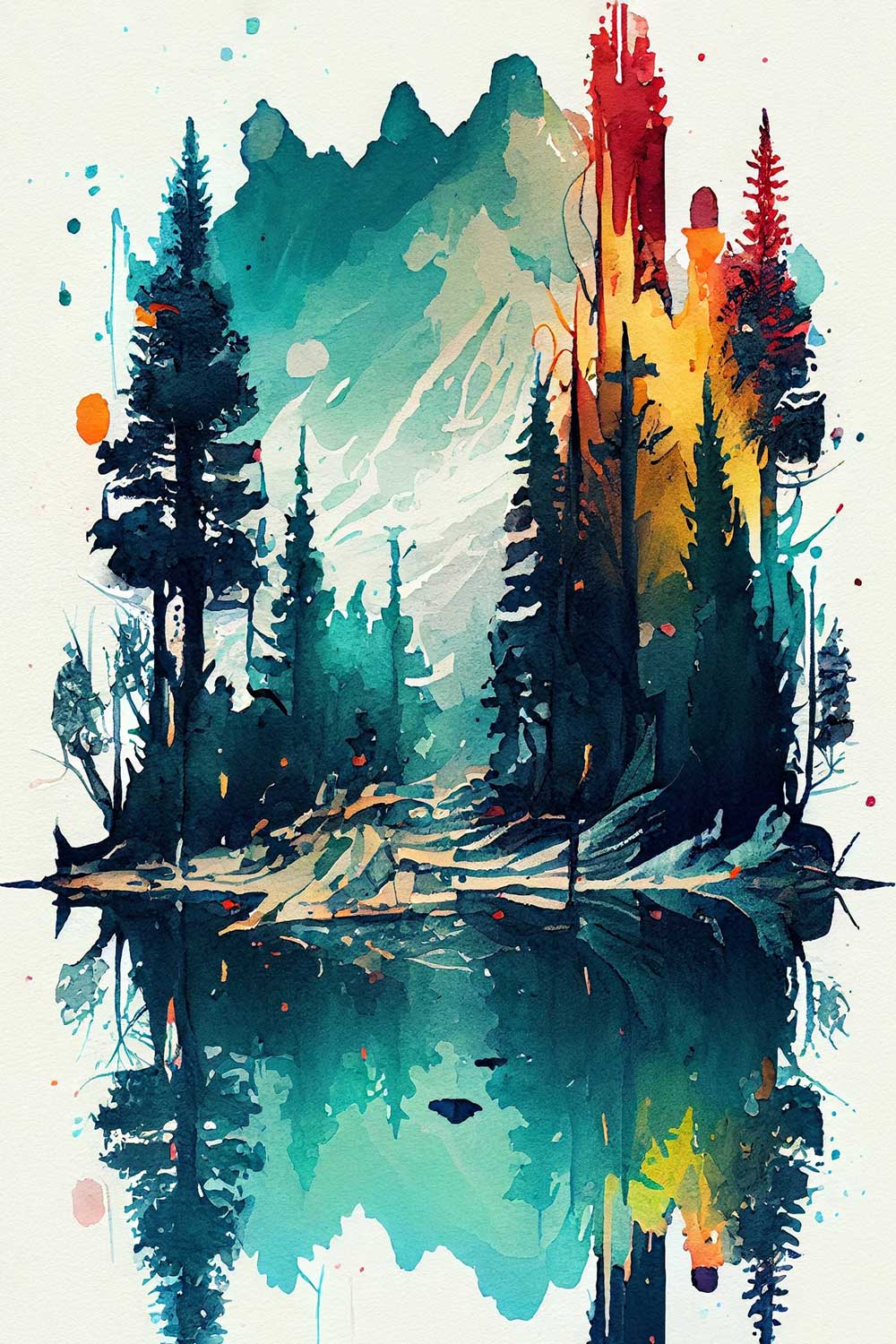 Enigmatic Elegance: Abstract Beauty Amongst the Trees
