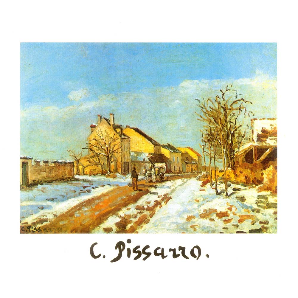 The Road from Gisors to Pontoise, Snow Effect, 1872