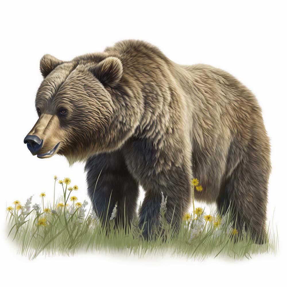 Grizzly Bear Print