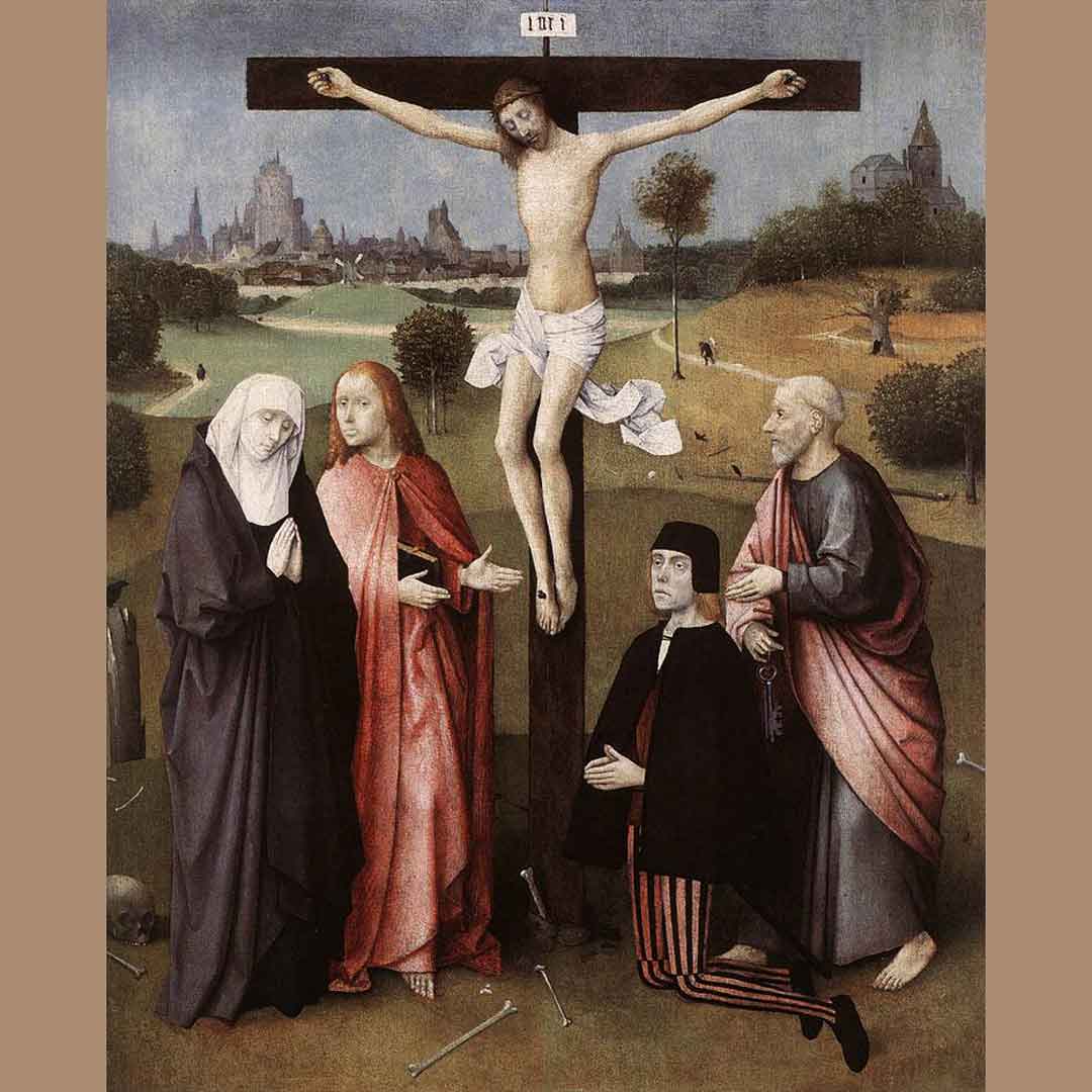 Crucifixion With A Donor