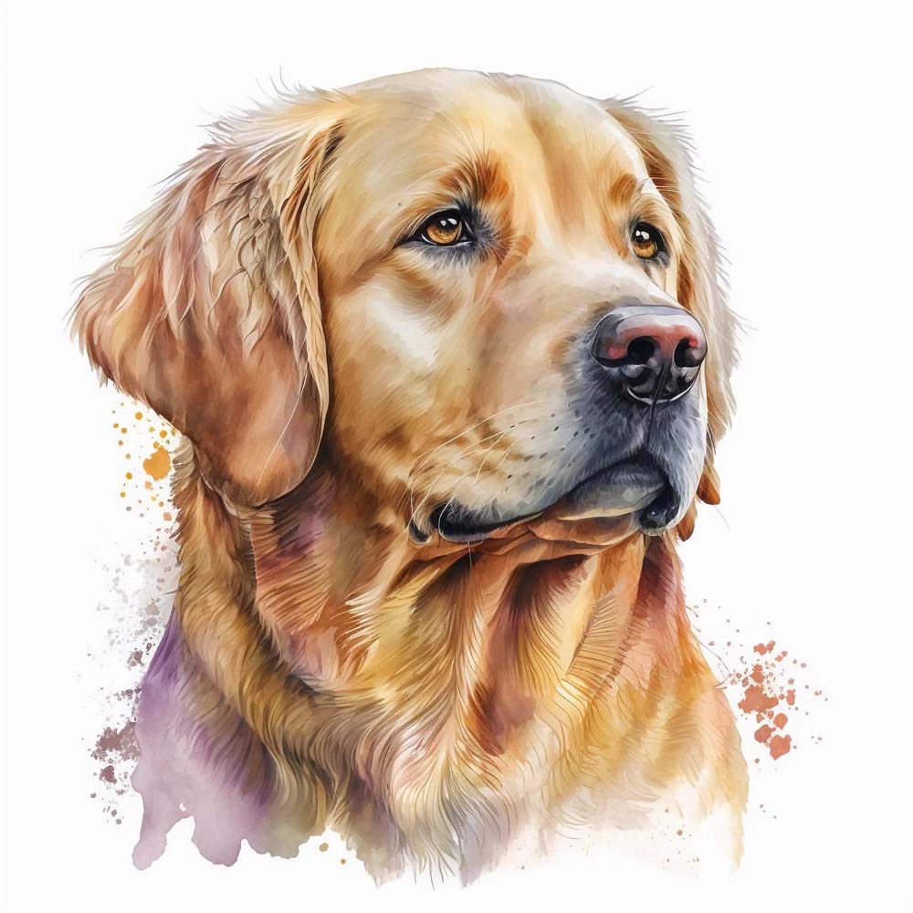 Golden Retriever Dog Print