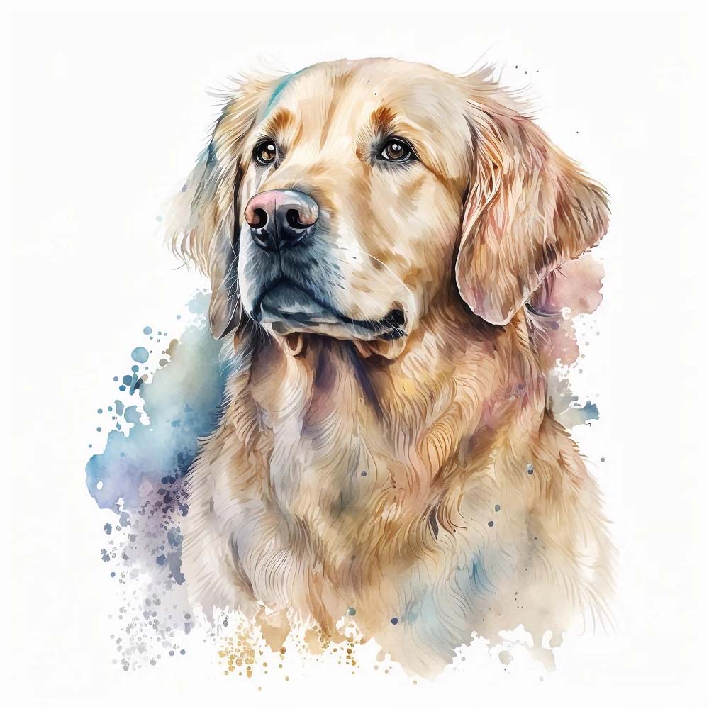 Golden Retriever Dog Print