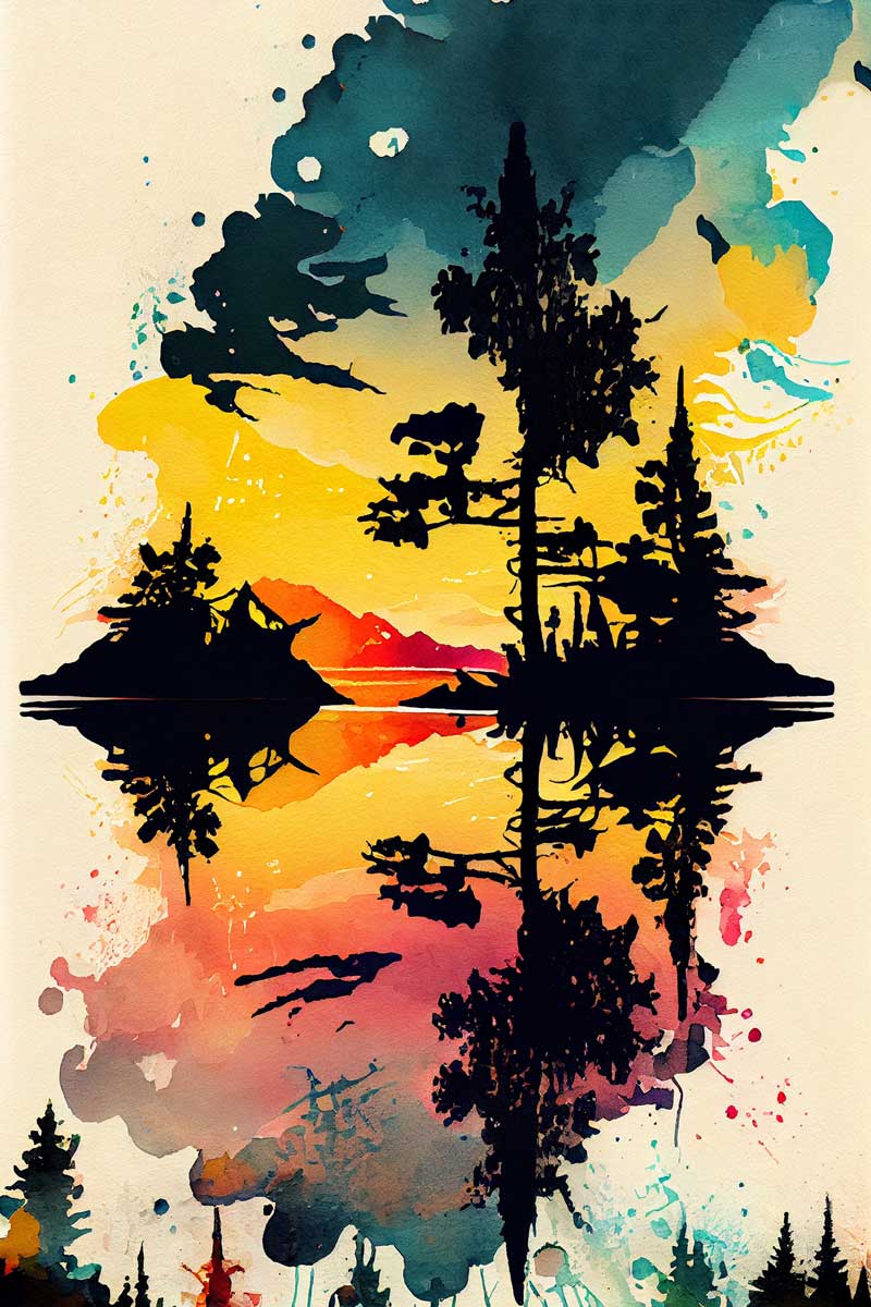 Enigmatic Elegance: Abstract Beauty Amongst the Trees