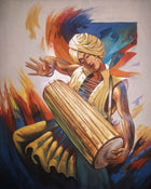 Handmade Poster Colour Paintings on Silk