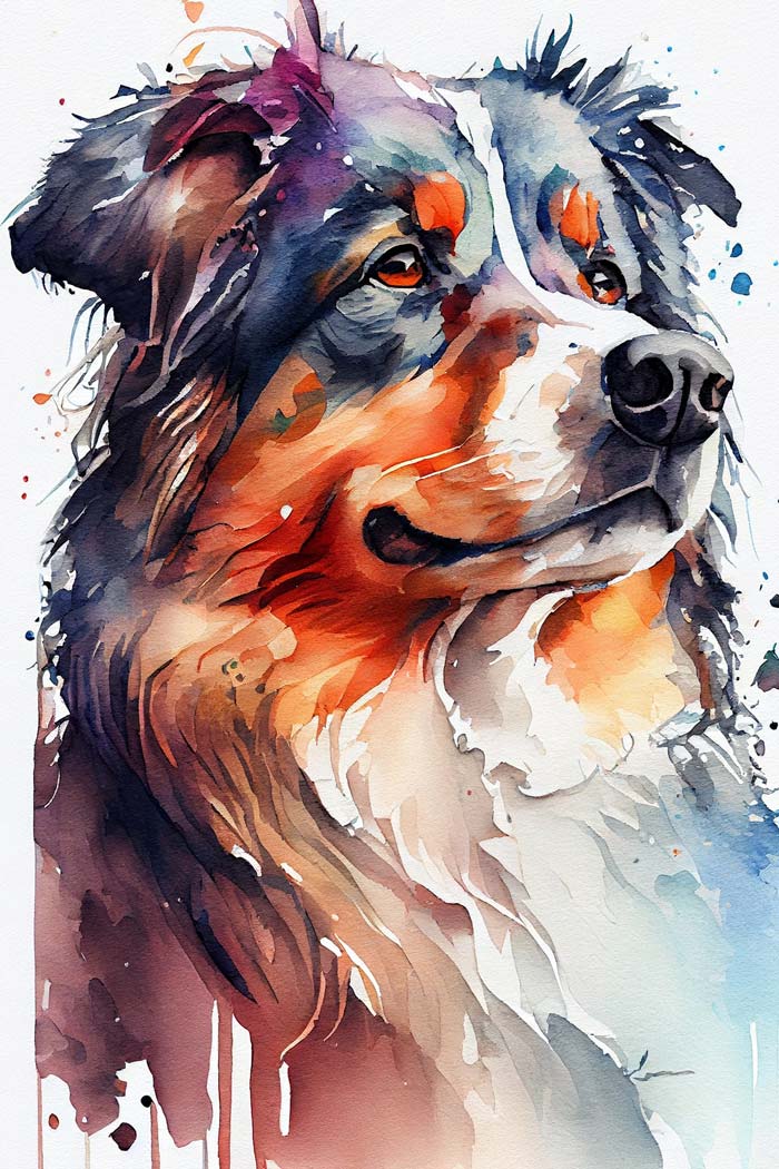 Water Color Dog