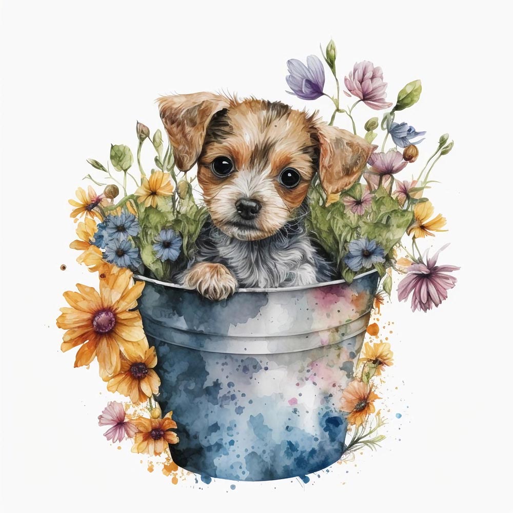Whiskered Comfort: Beloved Pet Nestled in a Bucket