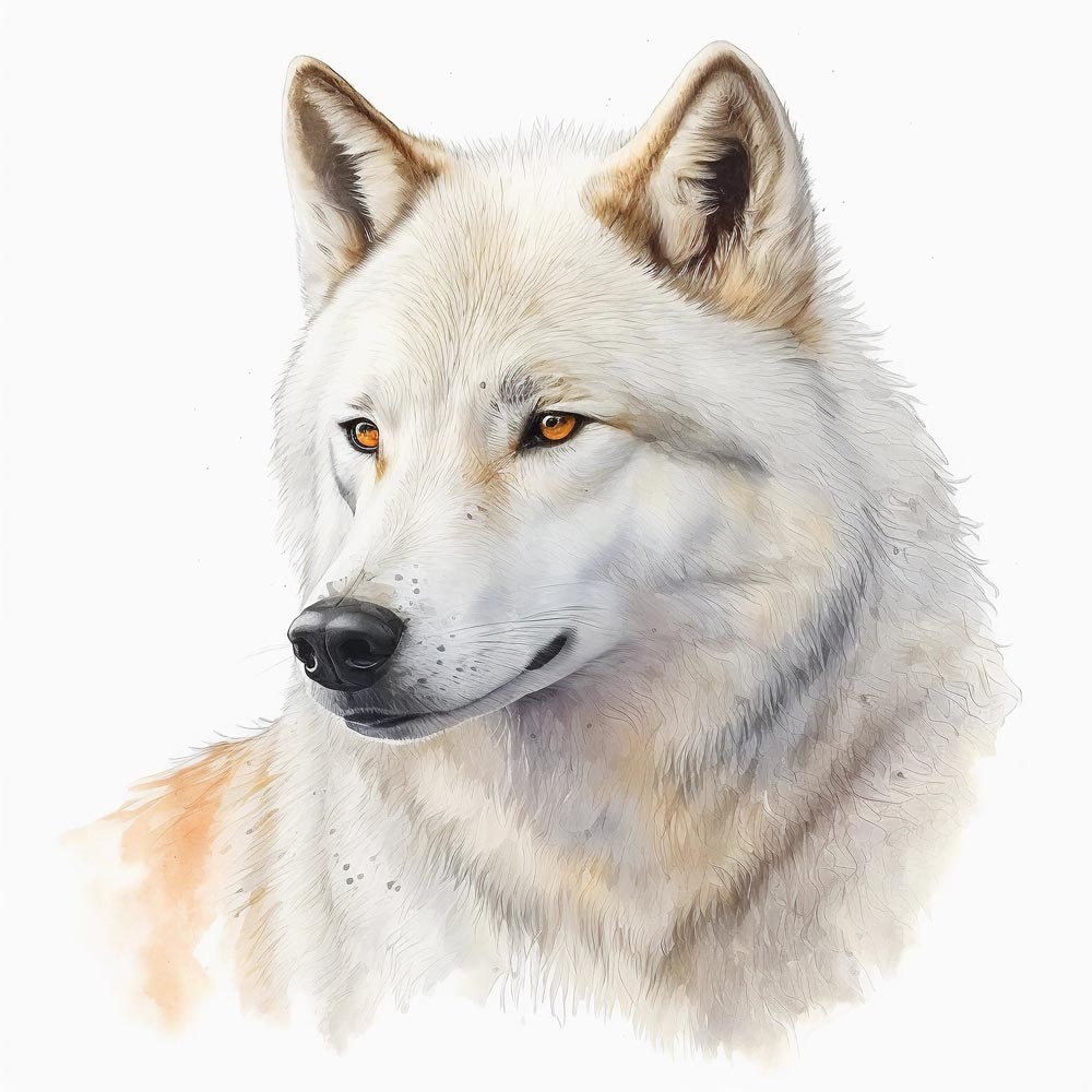 Frozen Guardians: Artic Wolf's Haunting Beauty