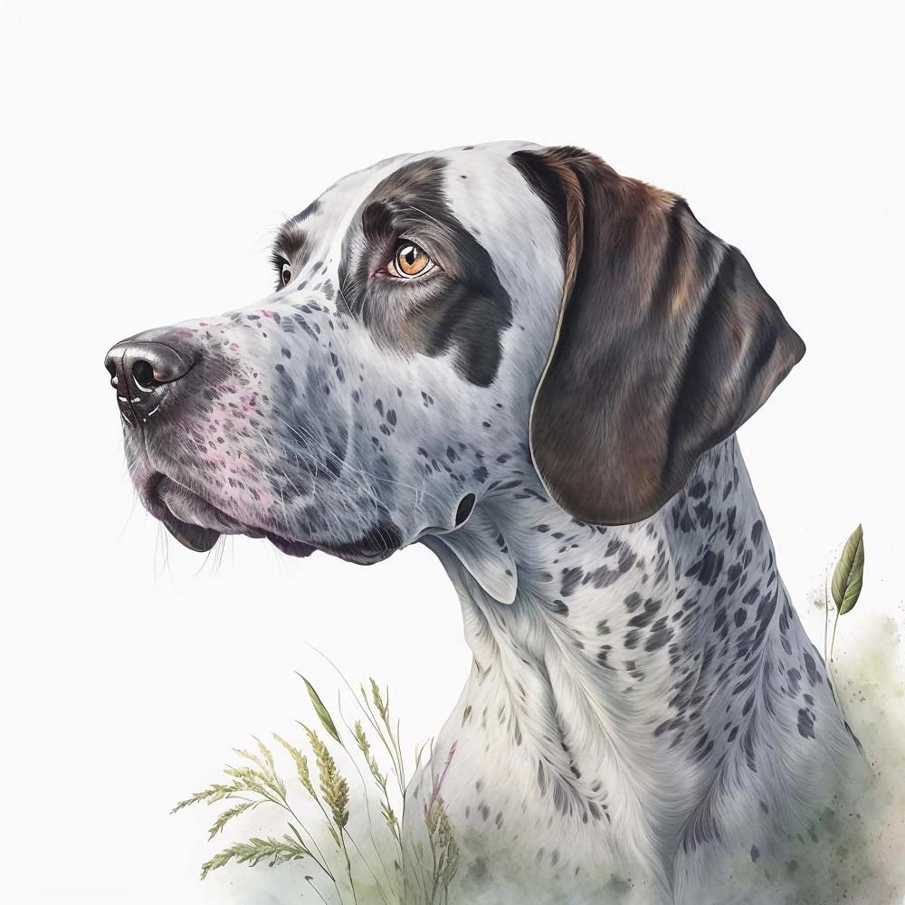Short Haired Pointer Dog Print