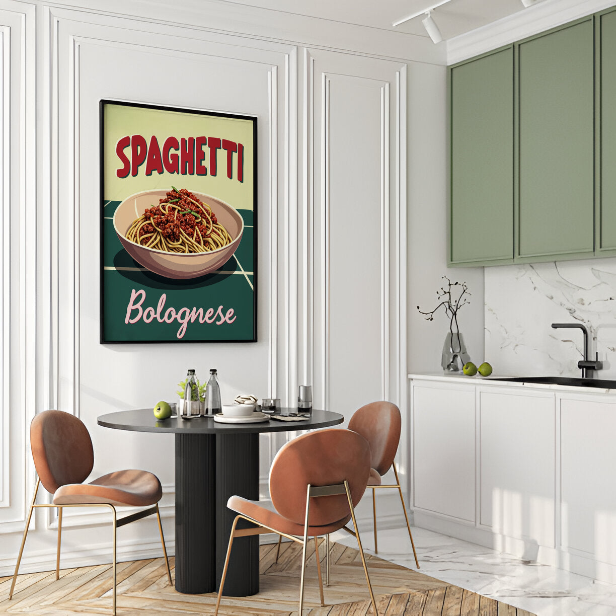 Italian Dish Spaghetti - Kitchen Art Print