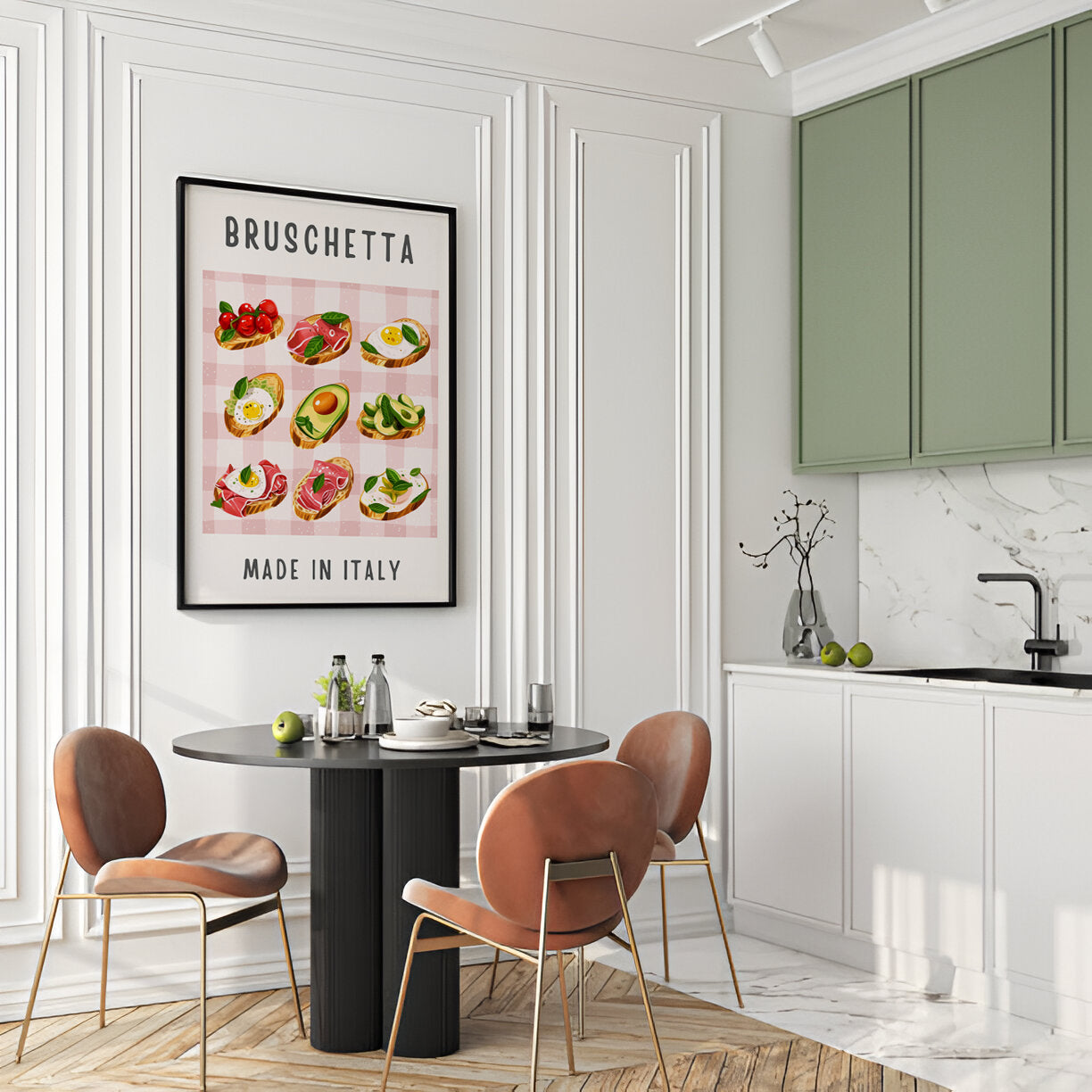 Italian Dish Bruschetta - Kitchen Art Print