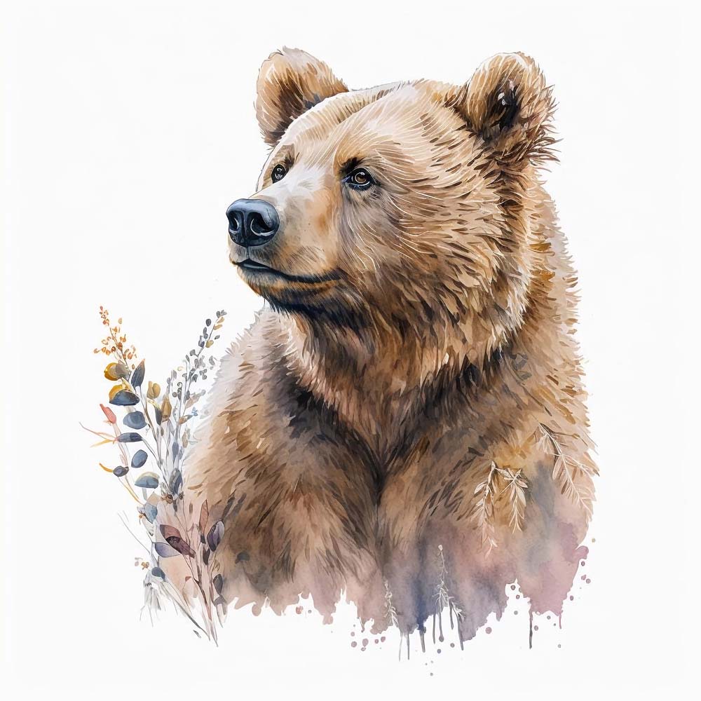 Grizzly Bear Print