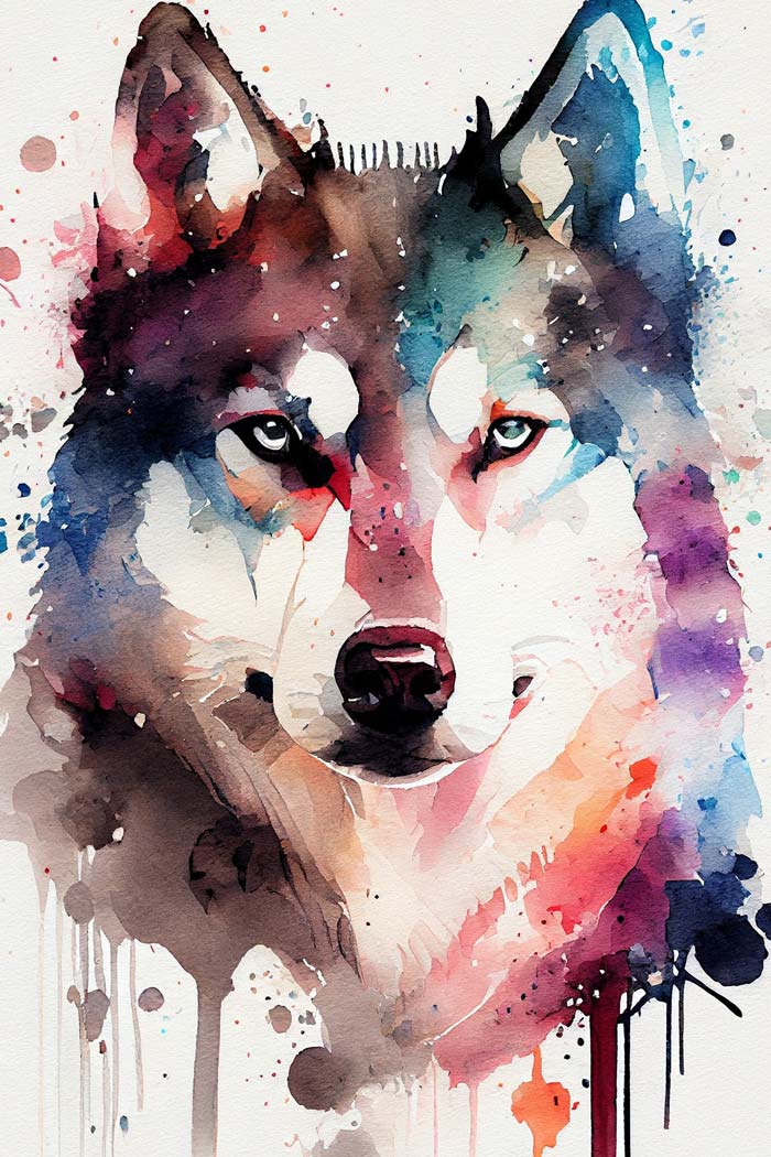 Water Color Dog