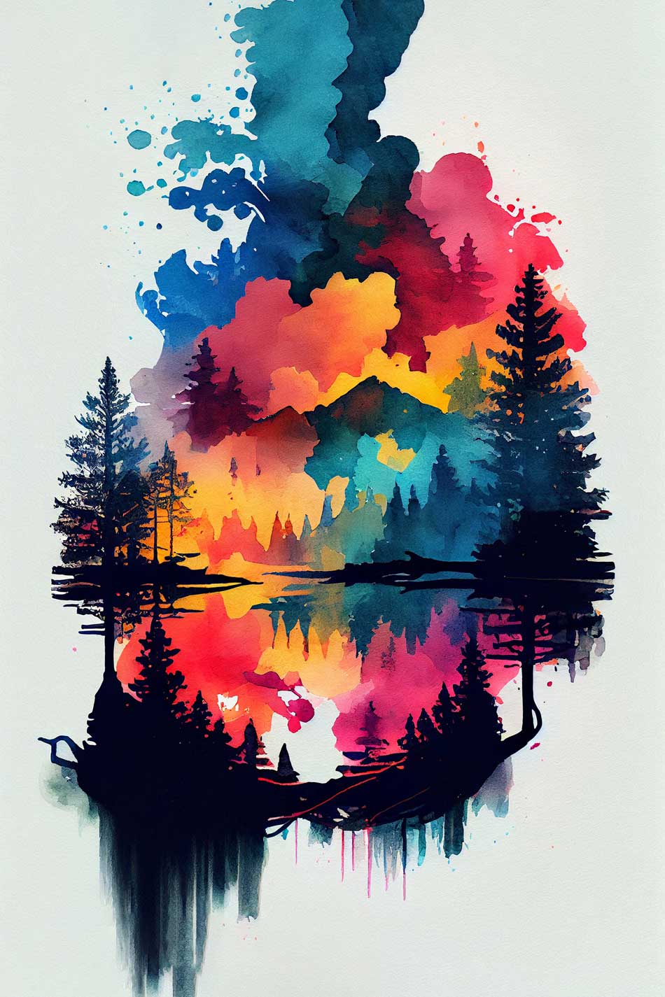 Enigmatic Elegance: Abstract Beauty Amongst the Trees