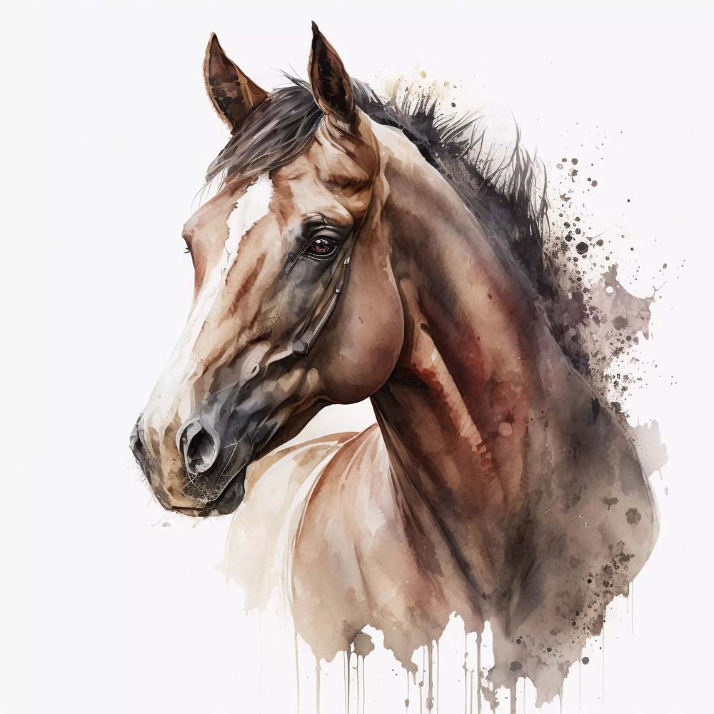 A Horse with Interrupted Stripe