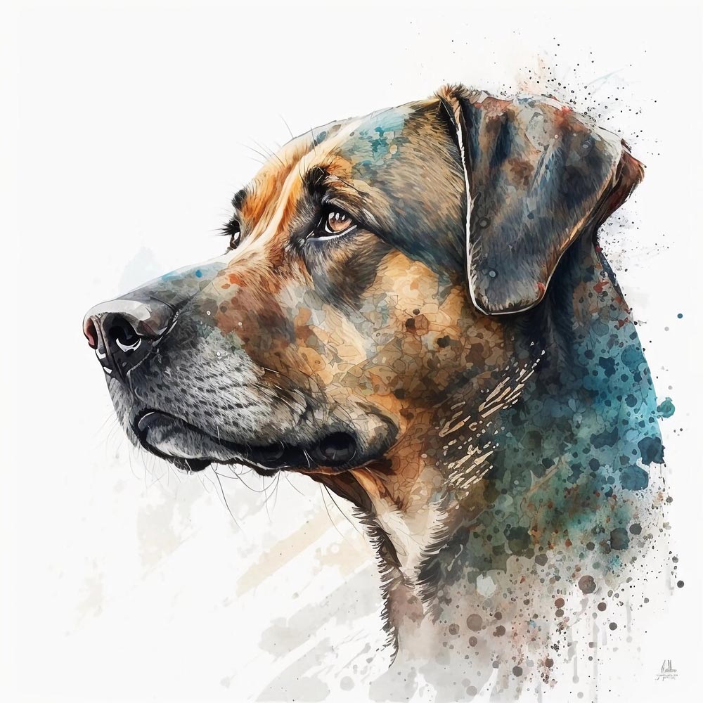 Water Color Dog