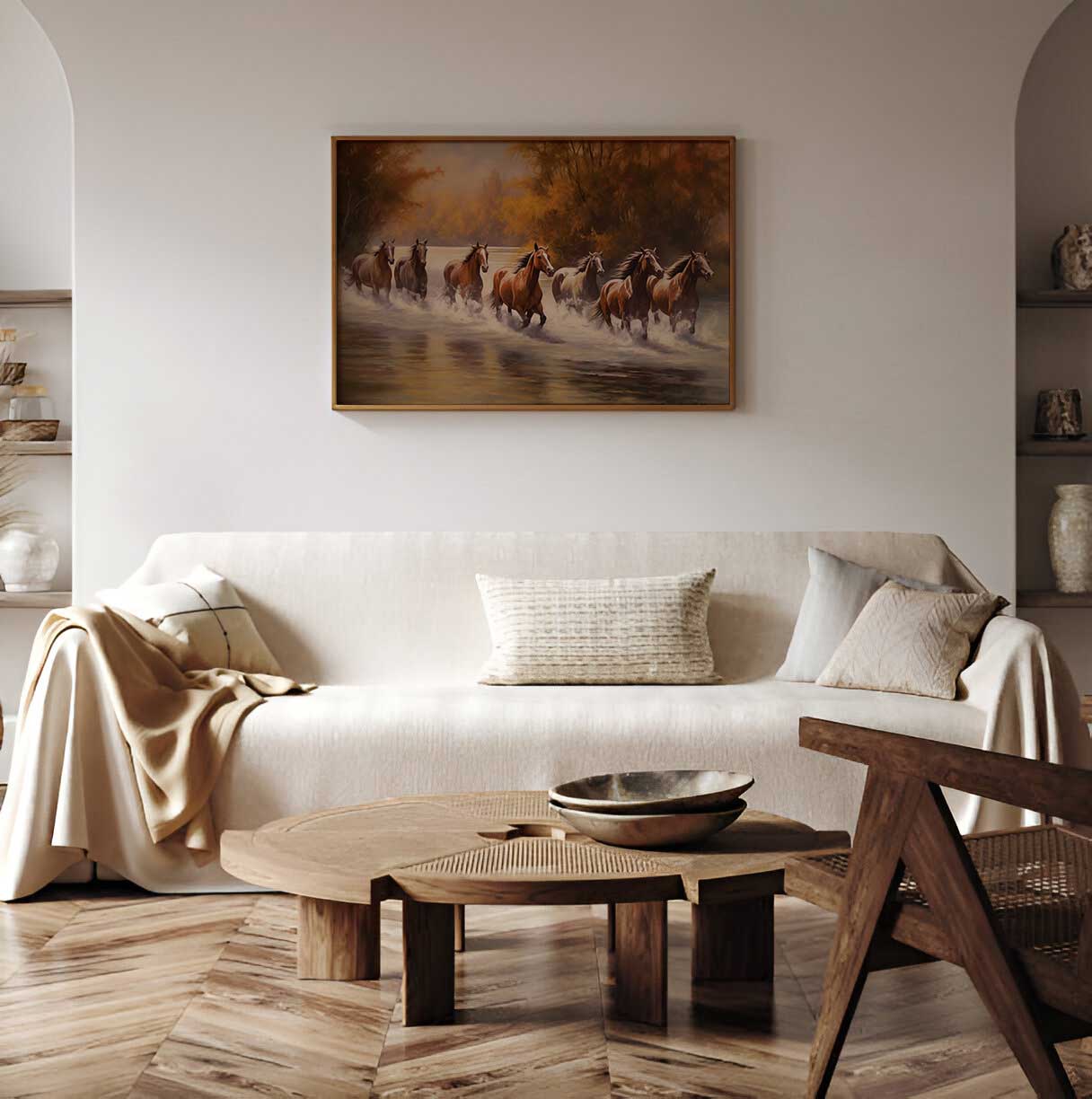 'Arunodaya' Autumn Gallop Vastu Wall Art