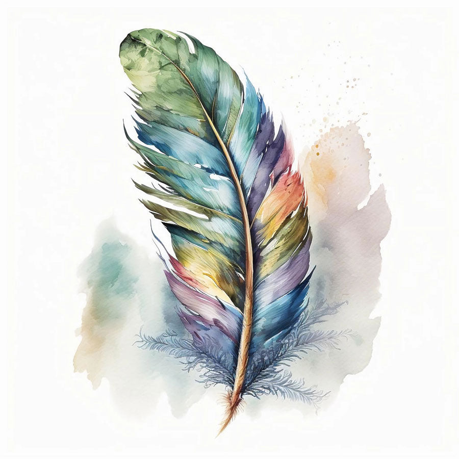 Ethereal Plume: Captivating Feather Art