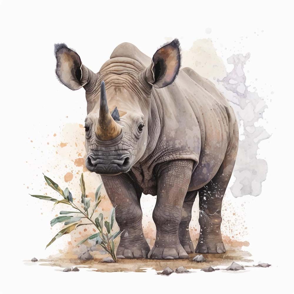 Rhinoceros Print