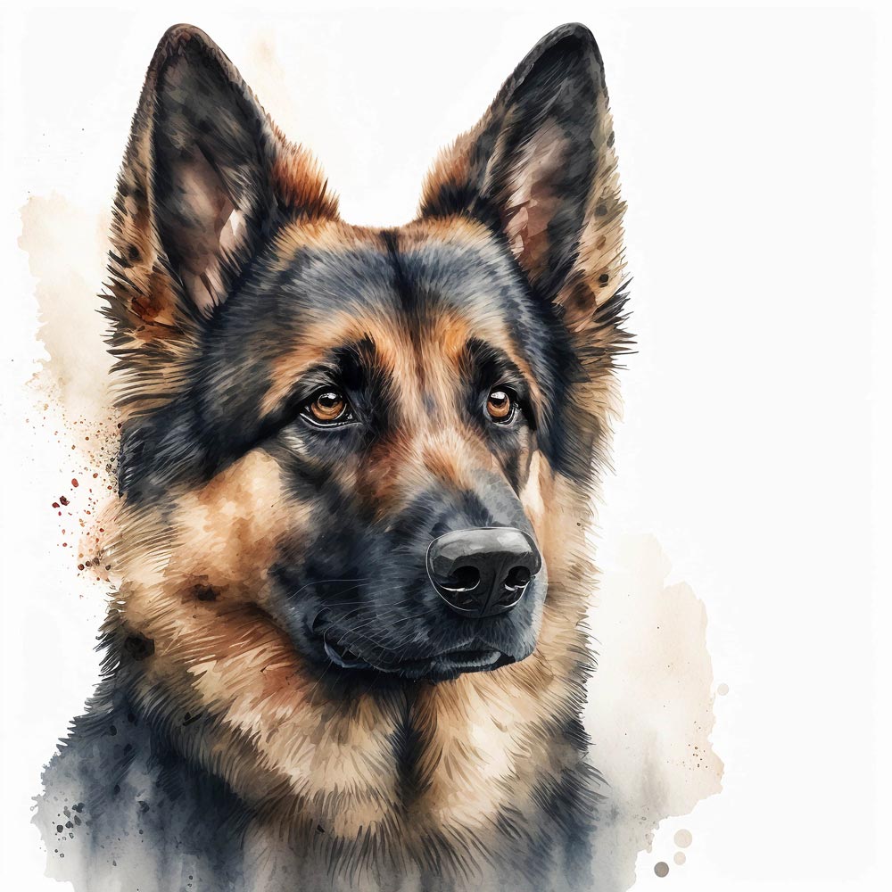 Water Color Dog