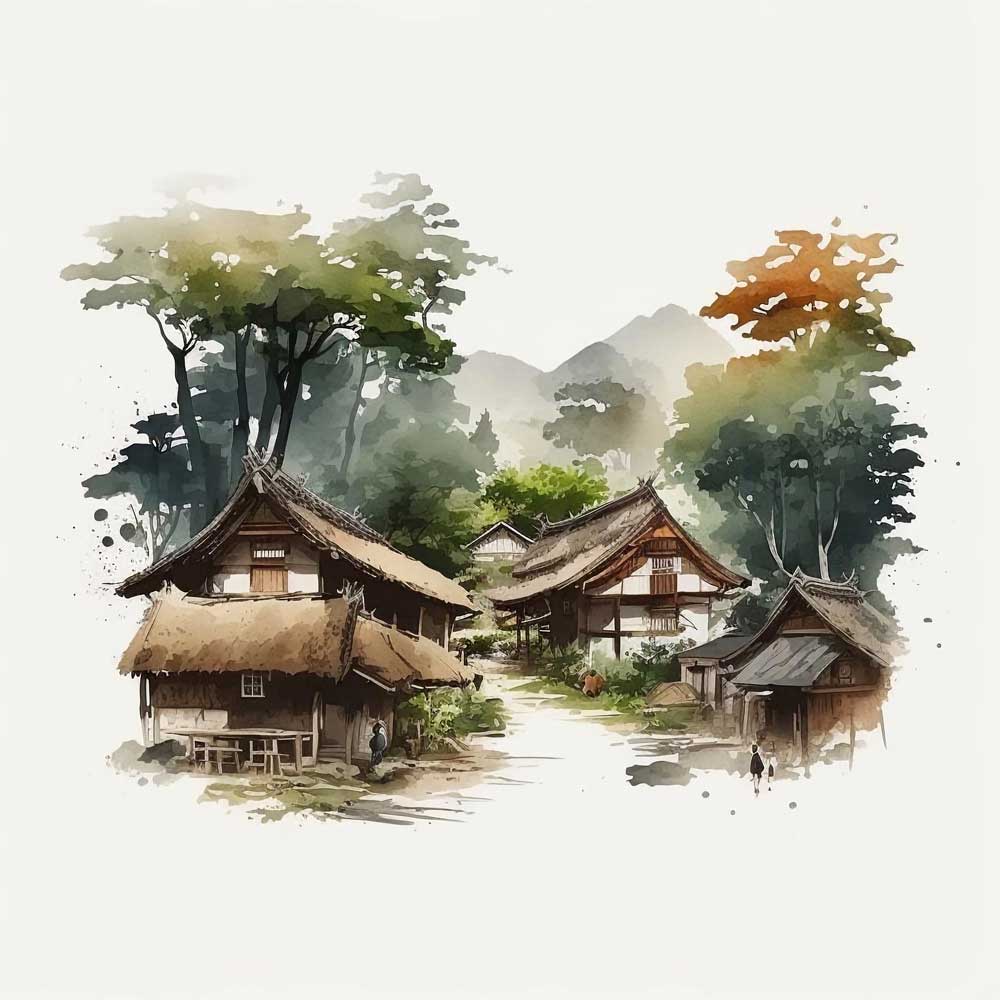 Nature Of Village Houses