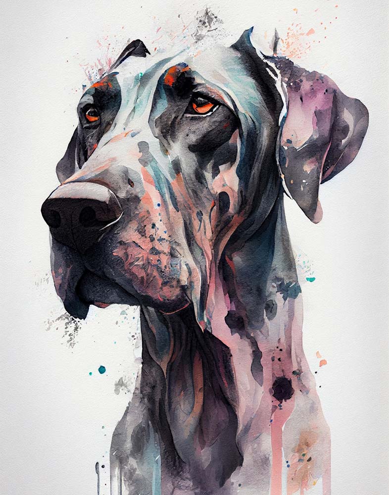 Great Dane Dog Print